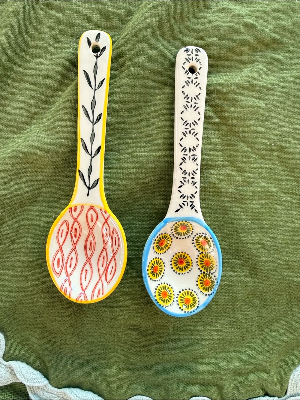 Hand painted spoons
